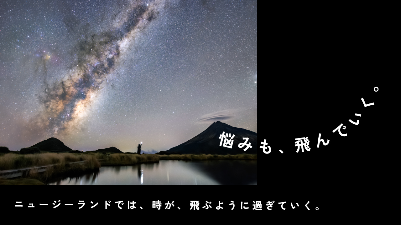ニュージーランドでは、時が、飛ぶように過ぎていく。